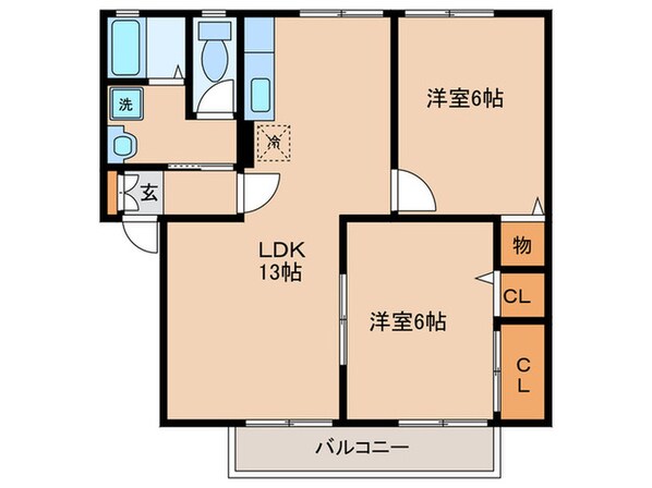 シェソワモリタの物件間取画像